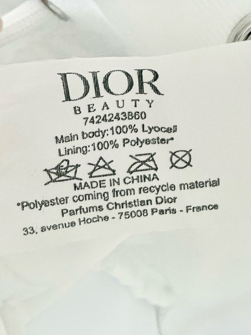 NEW Dior Trousse Pouch Plus Four Cosmetic Samples Drawstring Bucket Bag White - Picture 5 of 10